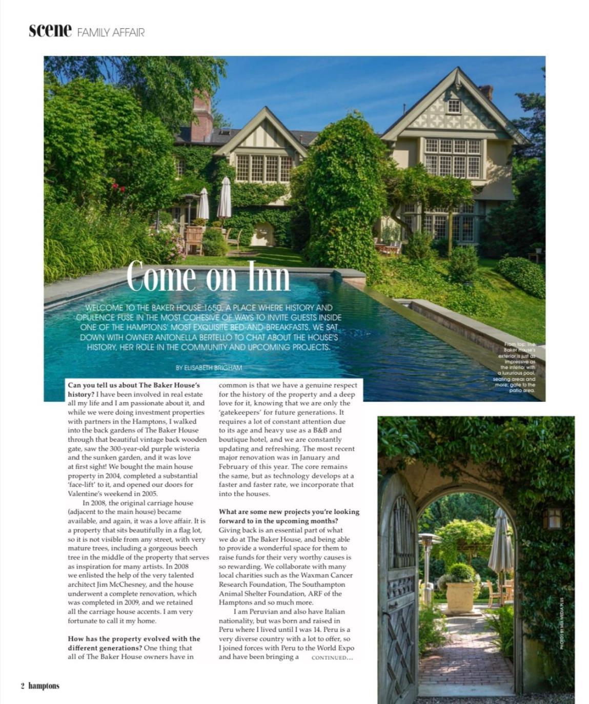 The Baker House 1650 Bed & Breakfast อีสต์แฮมพ์ตัน ภายนอก รูปภาพ